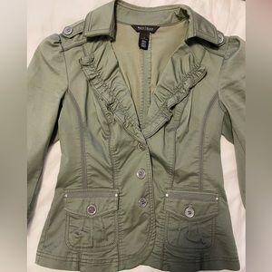 White House Black Market Green Blazer